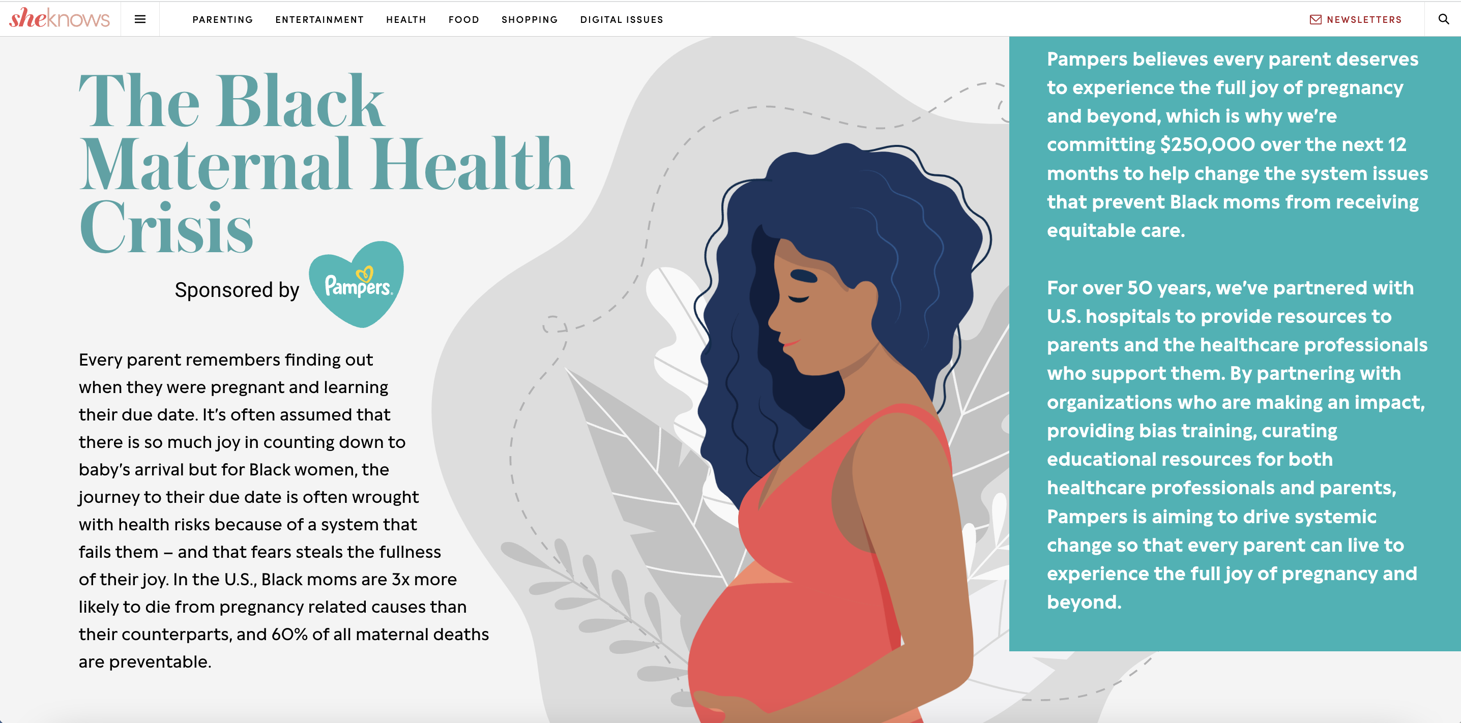 The Black Maternal Health Crisis Sheknows Pampers